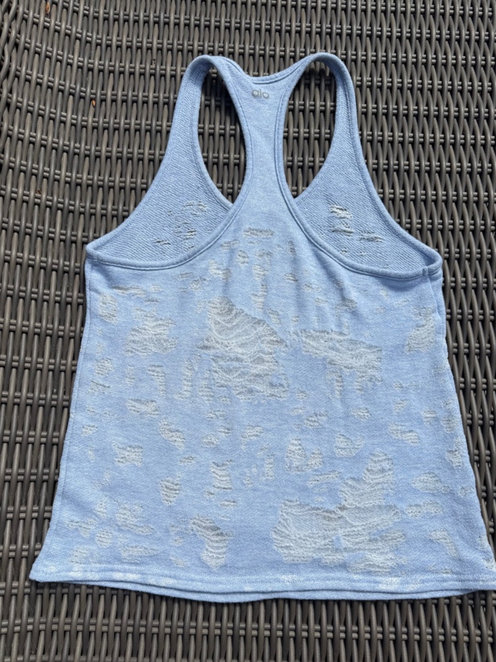Alo Distressed Racerback Tank Top - Picture 9 of 16